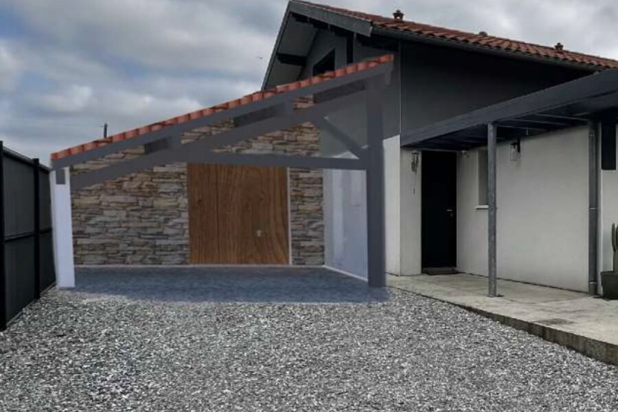 Projet CARPORT + GARAGE réalisé par un maître d'œuvre Archidvisor