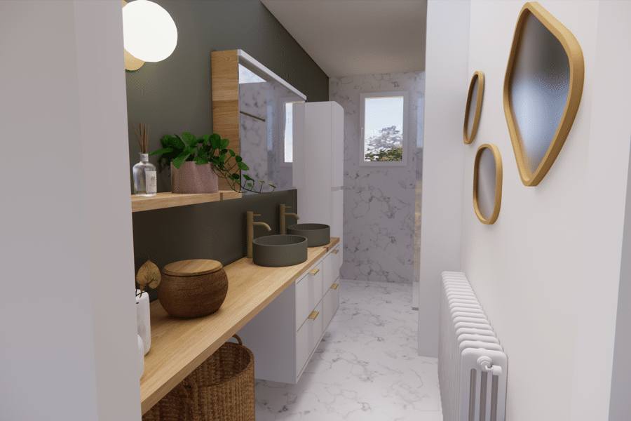 Projet Salle d'eau Terruches réalisé par un architecte d'intérieur Archidvisor