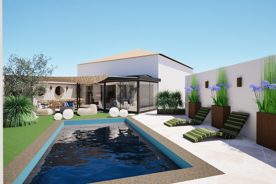 Projet Rénovation tour de pisicine réalisé par un architecte d'intérieur Archidvisor