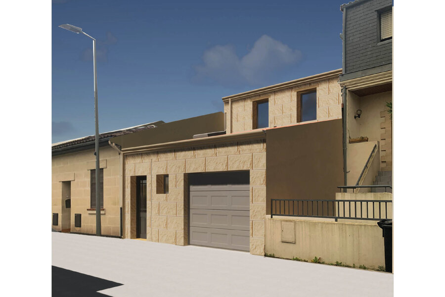 Projet SURELEVATION D'UNE MAISON BOUSCATAISE réalisé par un architecte Archidvisor