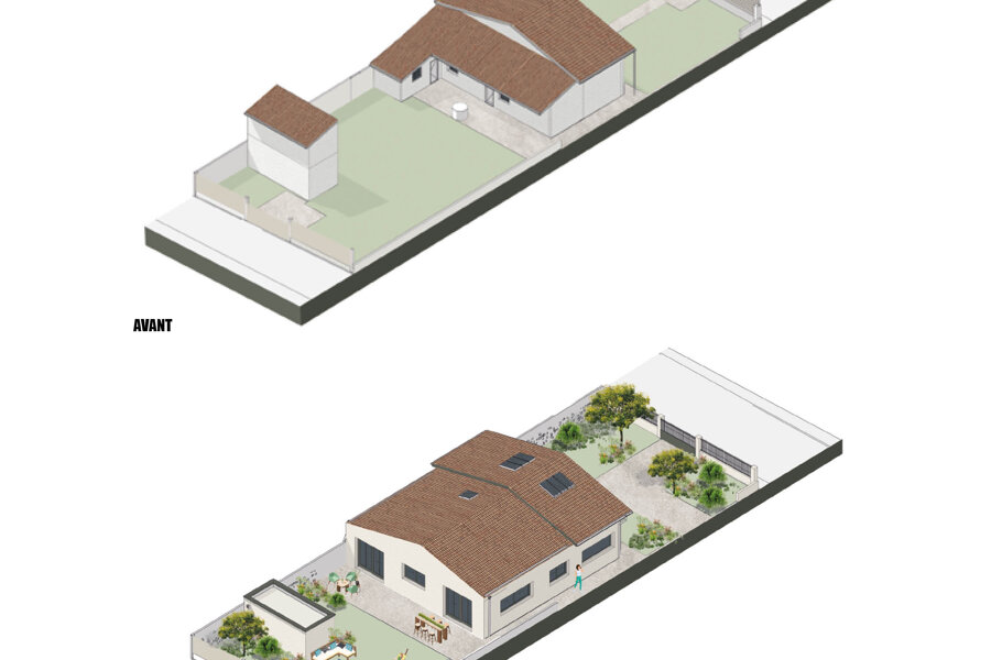 Projet EXTENSION D'UNE MAISON BOUSCATAISE réalisé par un architecte Archidvisor