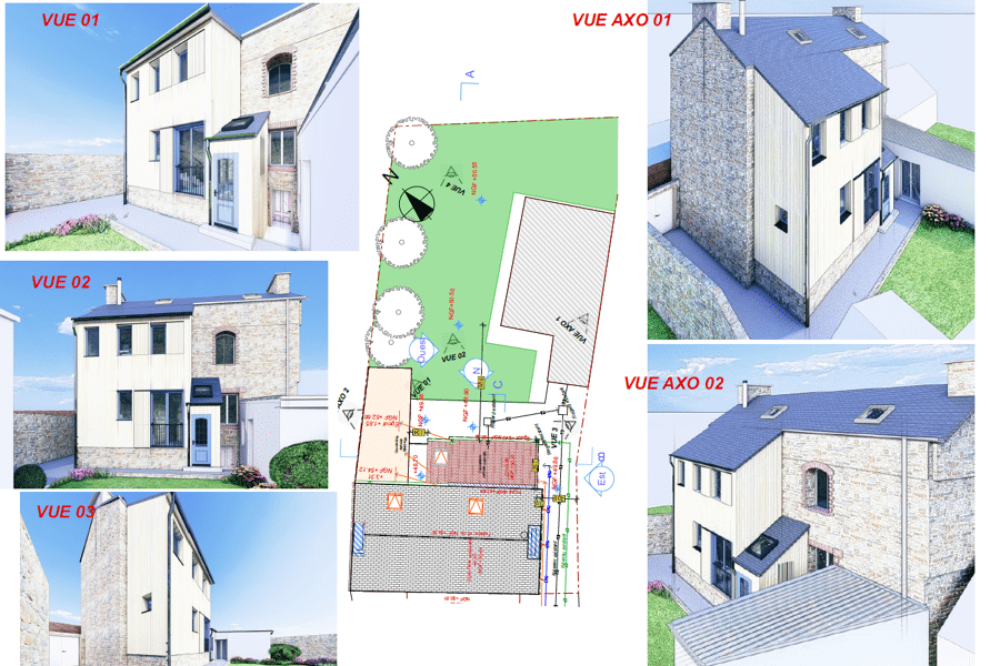 Projet Extension d'une maison de caractère réalisé par un architecte Archidvisor