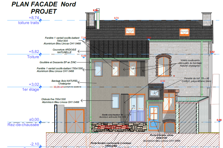 Projet Extension d'une maison de caractère réalisé par un architecte Archidvisor