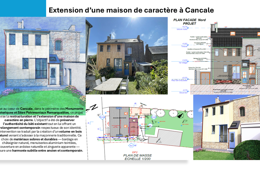 Projet Extension d'une maison de caractère réalisé par un architecte Archidvisor