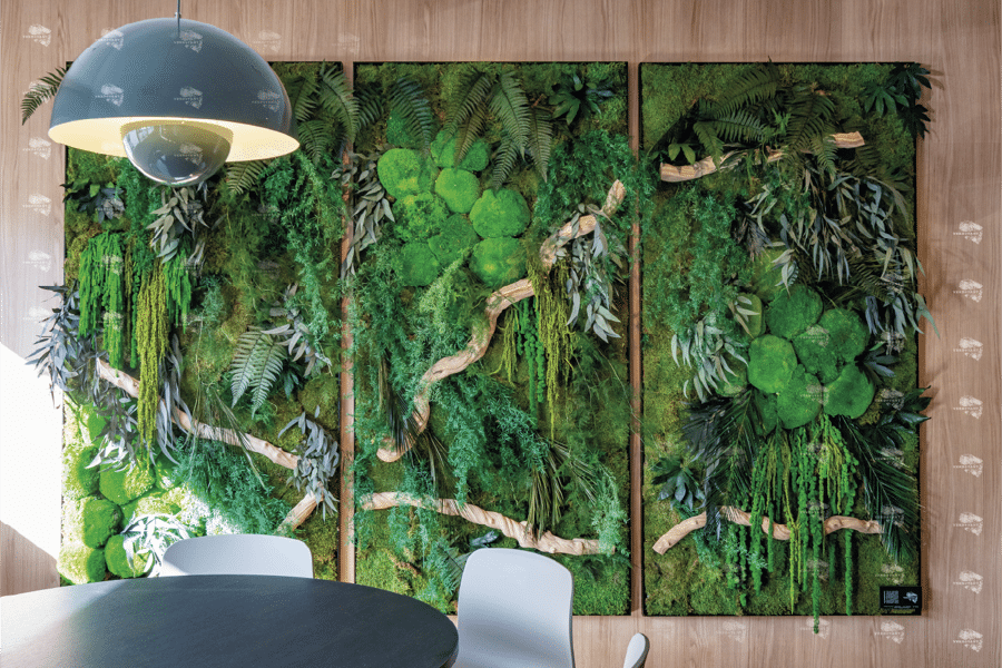 Projet Tryptique Végétal Stabilisé – Coredux Château-Thierry réalisé par un décorateur Archidvisor