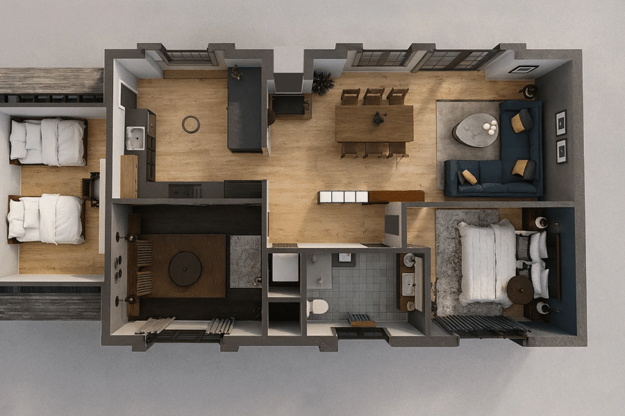 Projet Réhabilitation d'une maison des années 1970 réalisé par un architecte Archidvisor