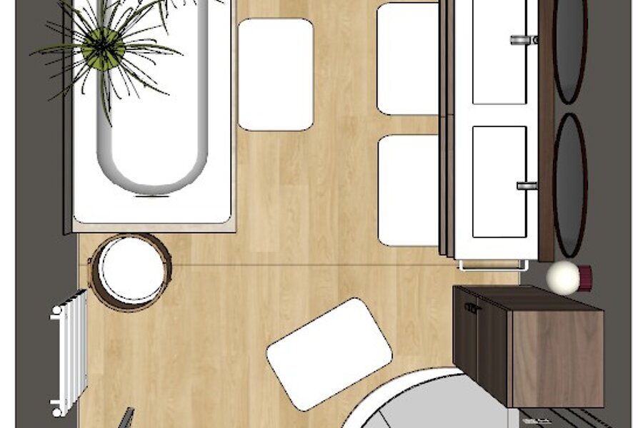 Projet Salle de bains familiale réalisé par un architecte d'intérieur Archidvisor