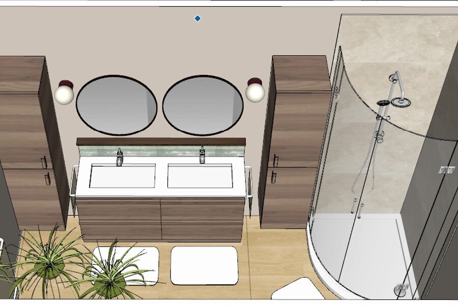 Projet Salle de bains familiale réalisé par un architecte d'intérieur Archidvisor