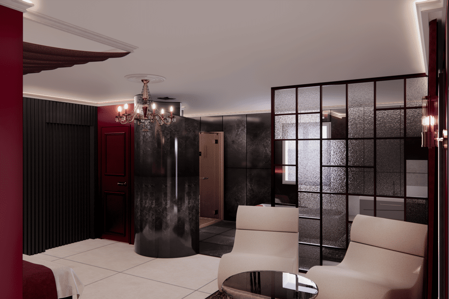 Projet Suite Airbnb baroque réalisé par un architecte d'intérieur Archidvisor