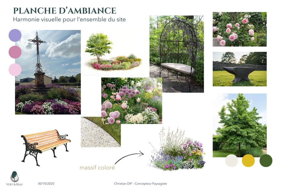 Projet Réaménagement de l’entrée de ville – Commune de Bourth (27) réalisé par un paysagiste Archidvisor