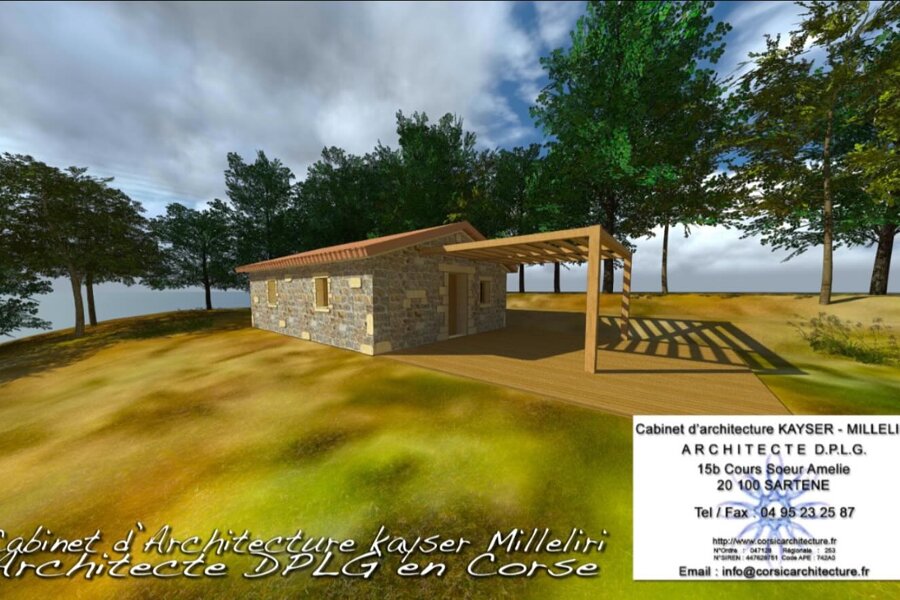 Projet Bergerie moderne en Corse réalisé par un architecte Archidvisor