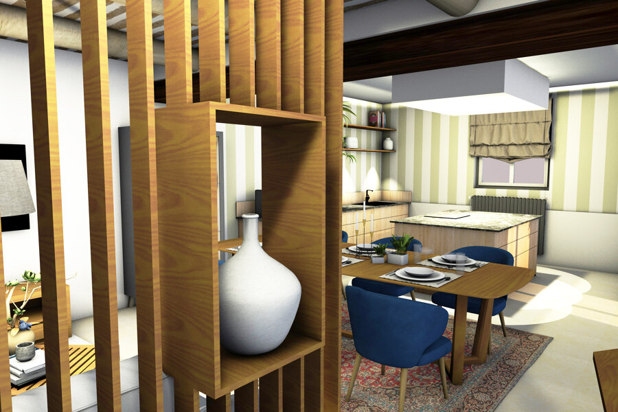 Projet Un espace de vie ouvert où cuisine, repas et détente dialoguent naturellement réalisé par un architecte d'intérieur Archidvisor