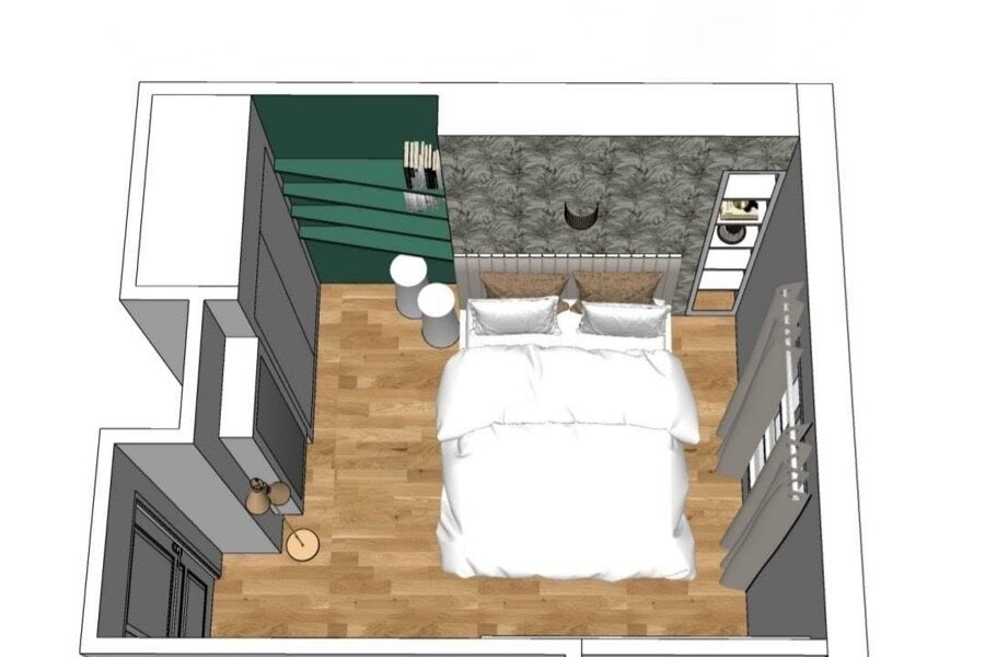 Projet La cuisine au cœur du deux-pièces réalisé par un architecte d'intérieur Archidvisor