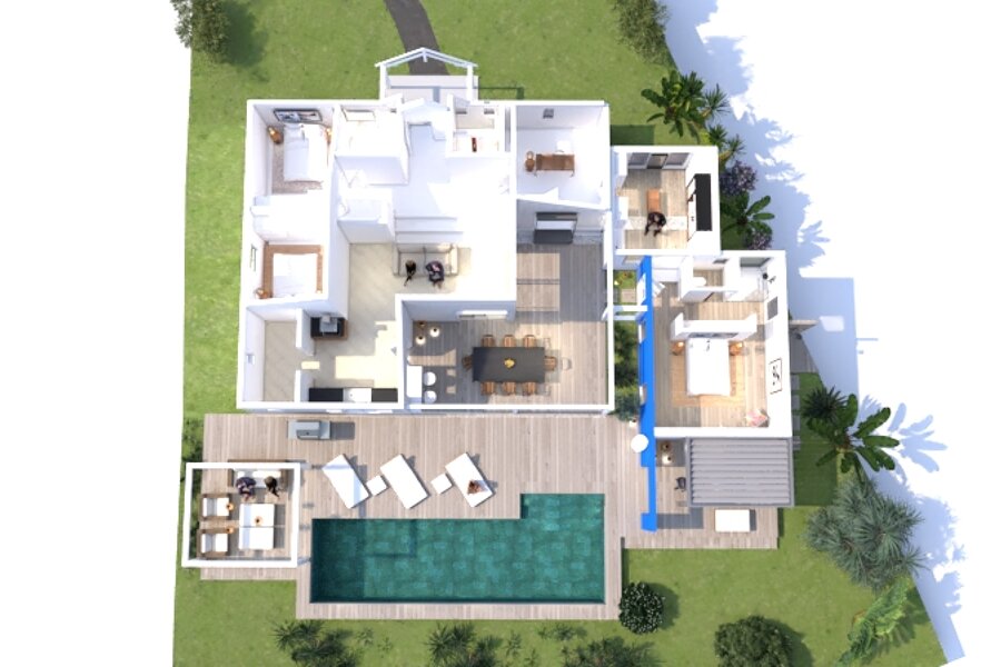 Projet Villa Surf Bleu réalisé par un architecte Archidvisor