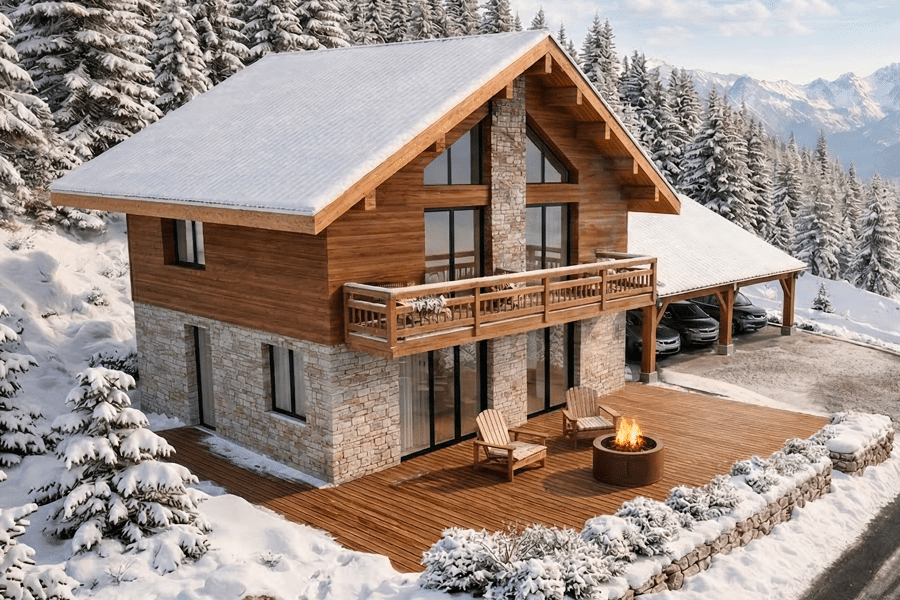 Projet Construction d'un Chalet réalisé par un architecte d'intérieur Archidvisor