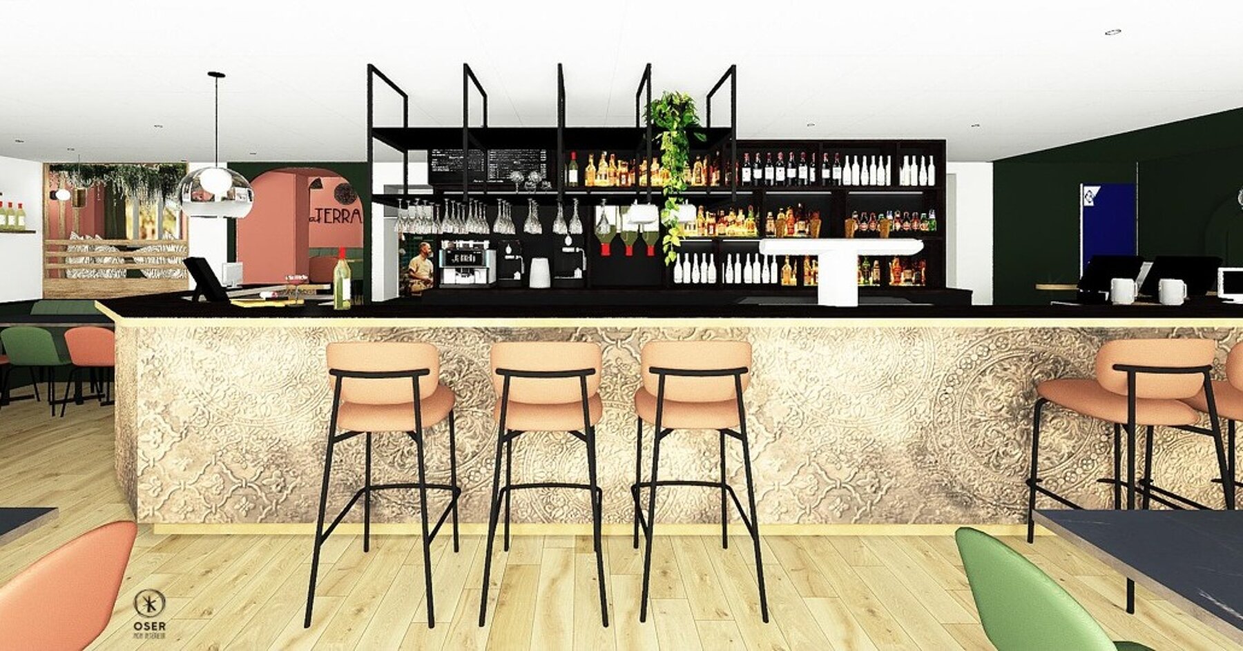ᐅ Aménagement intérieur à Châteaubourg ≡ Relooking d'un bar par Aurélie ...