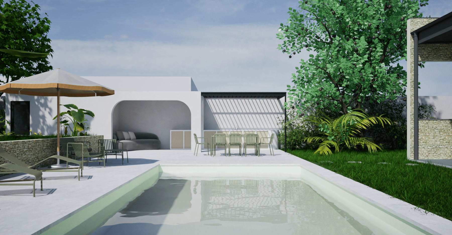 Aménagement extérieur - Maison individuelle par un architecte d'intérieur Archidvisor