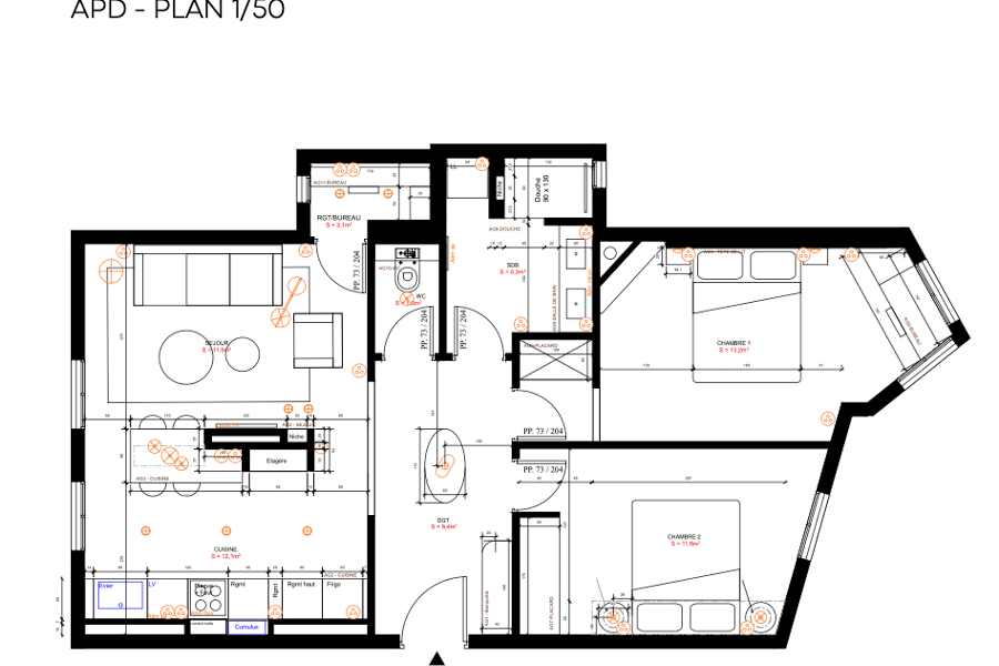 Projet PROJET COQUELICOTS réalisé par un architecte d'intérieur Archidvisor