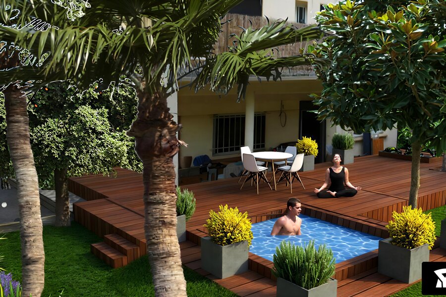 Projet Villa Famille MAZOT réalisé par un paysagiste Archidvisor