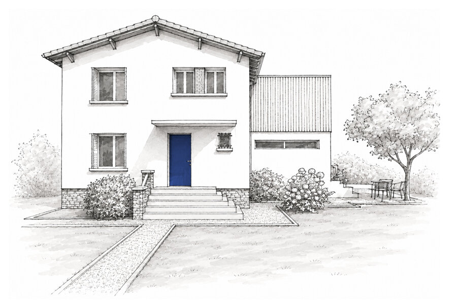 Projet Surélévation   ꙱ réalisé par un architecte Archidvisor