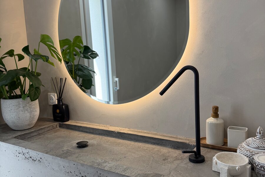 Projet Réalisation du vasque en béton sur mesure réalisé par un architecte d'intérieur Archidvisor