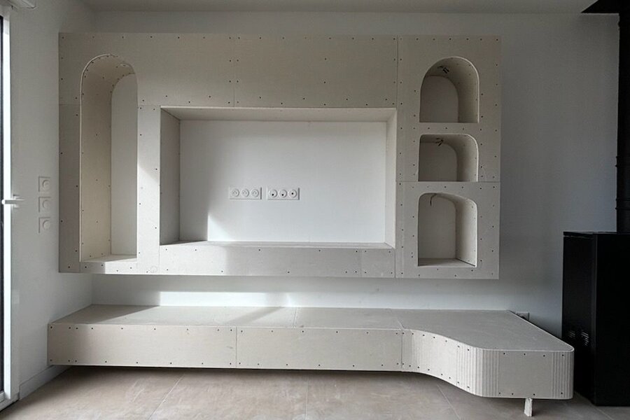 Projet Meuble TV sur mesure réalisé par un architecte d'intérieur Archidvisor