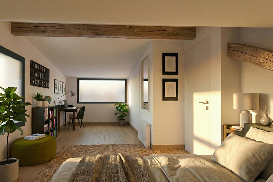 Projet Optimisation de combles et requalification de terrasse extérieure réalisé par un architecte Archidvisor