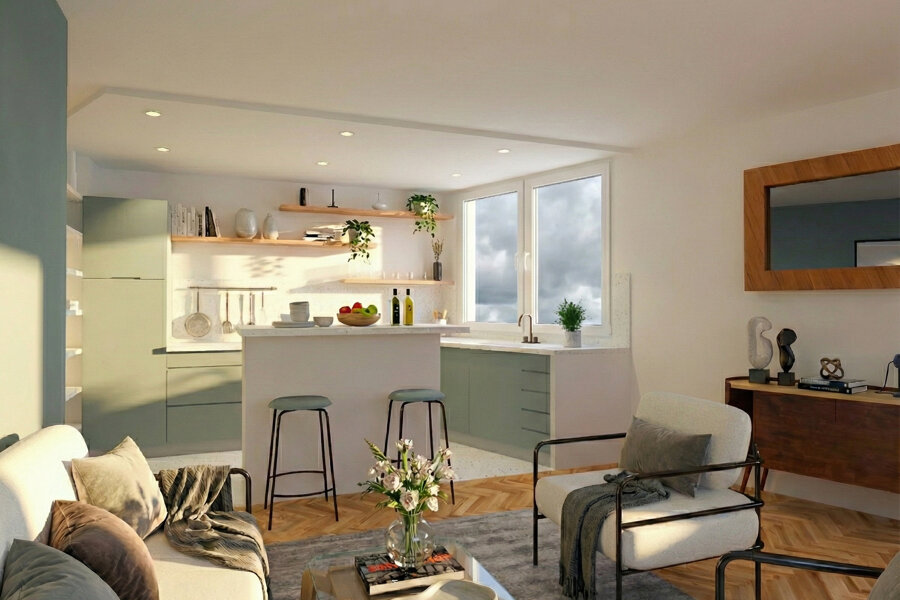 Projet Changement de destination et rénovation d'un appartement de 60 m² — Yerres réalisé par un architecte Archidvisor