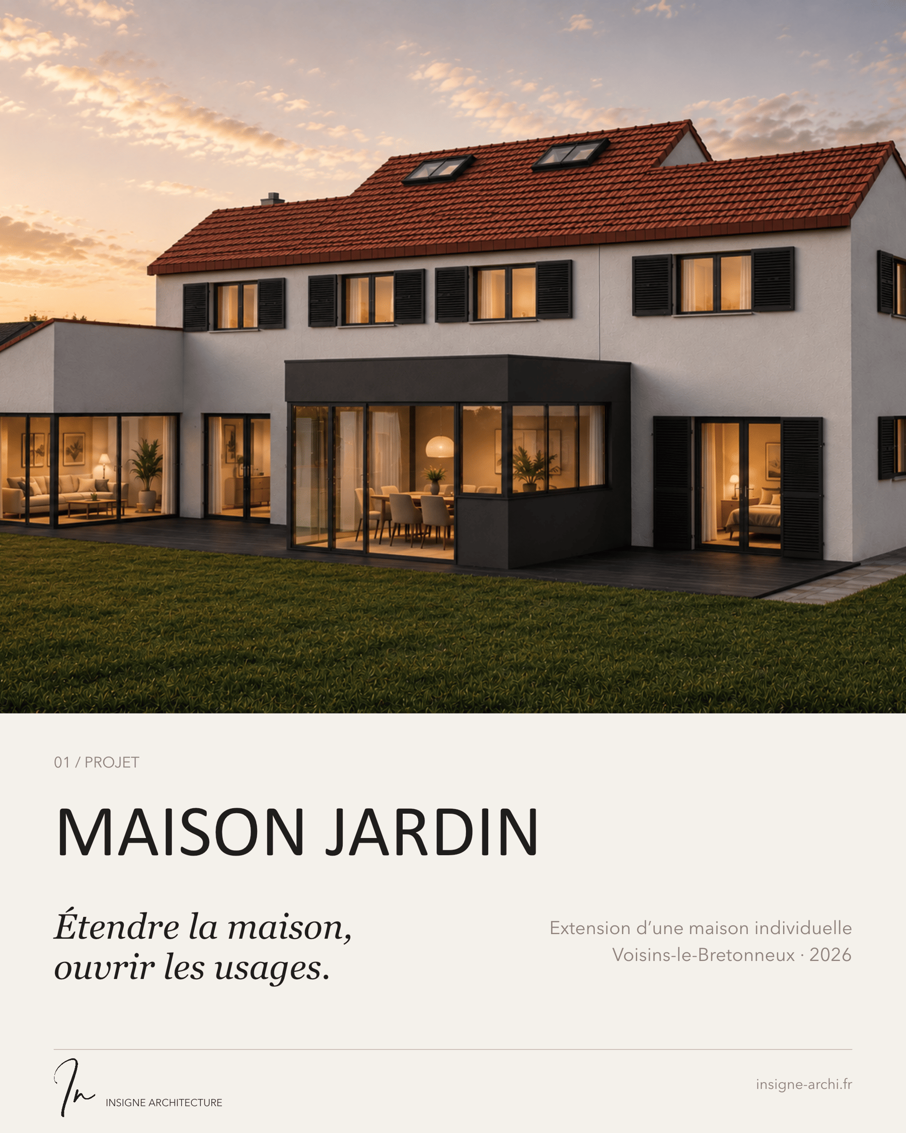 Extension - Maison individuelle par un architecte Archidvisor