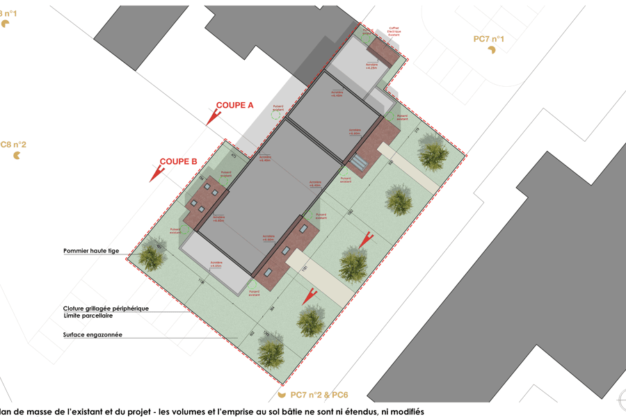 Projet Réhabilitation des bureaux de la CPAM en 15 logements – Les Andelys réalisé par un architecte Archidvisor