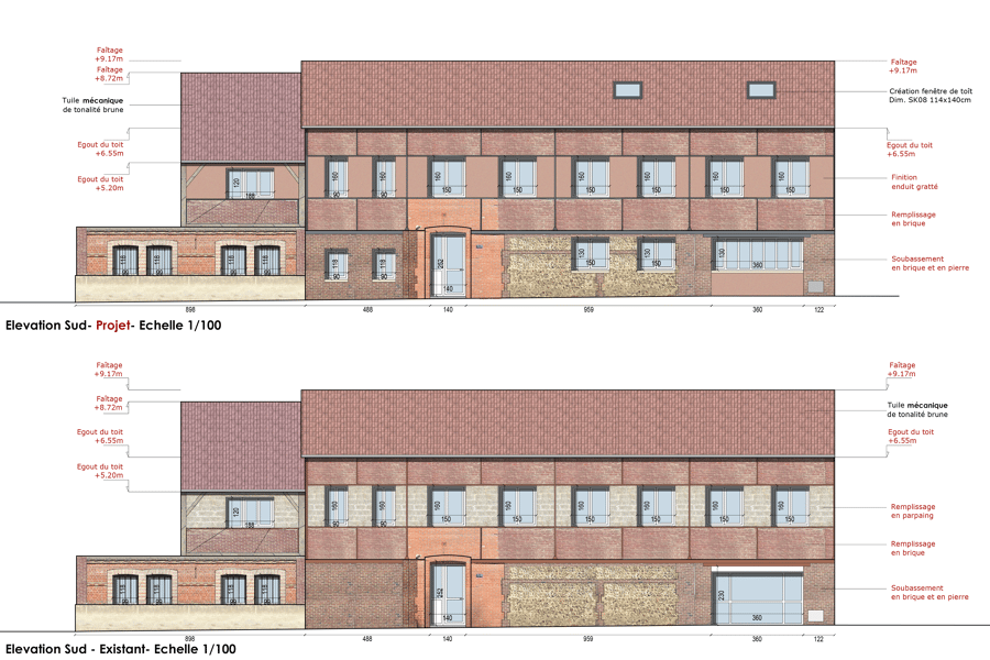 Projet Réhabilitation de bureaux en 13 logements – Les Andelys réalisé par un architecte Archidvisor
