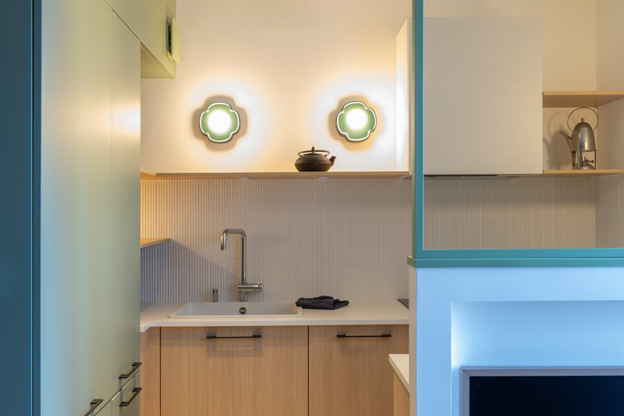 Projet Rénovation complète d’un studio de 28 m² à Nantes, repensé pour offrir les usages et le confort d’un véritable deux-pièces. réalisé par un architecte d'intérieur Archidvisor